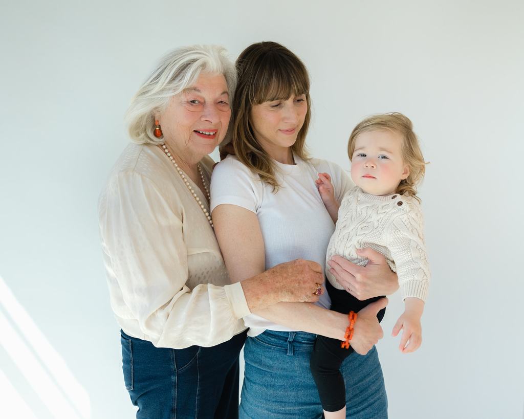 3 Generation Family Studio Portraits at Clove and Whole Studio