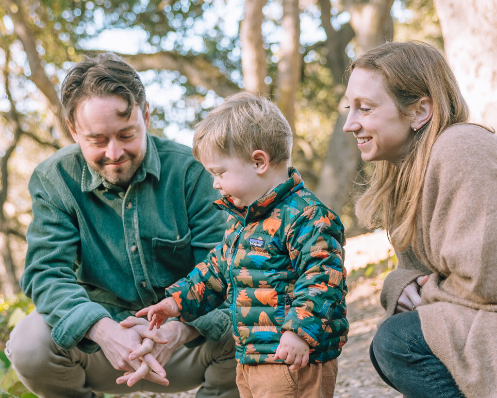 Fall family photos at John Hinkel Park in Berkeley, California