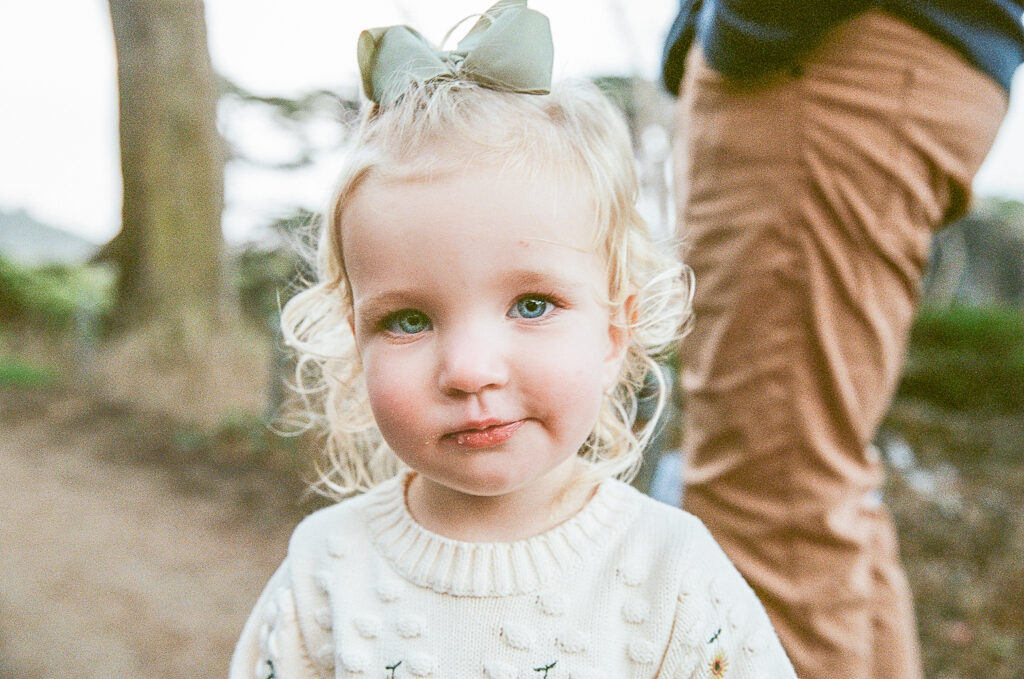Little girl on 35mm film