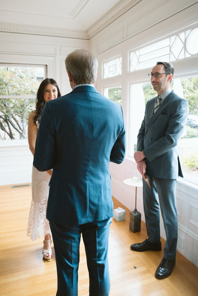 An intimate at-home East Bay wedding ceremony in Berkeley, California