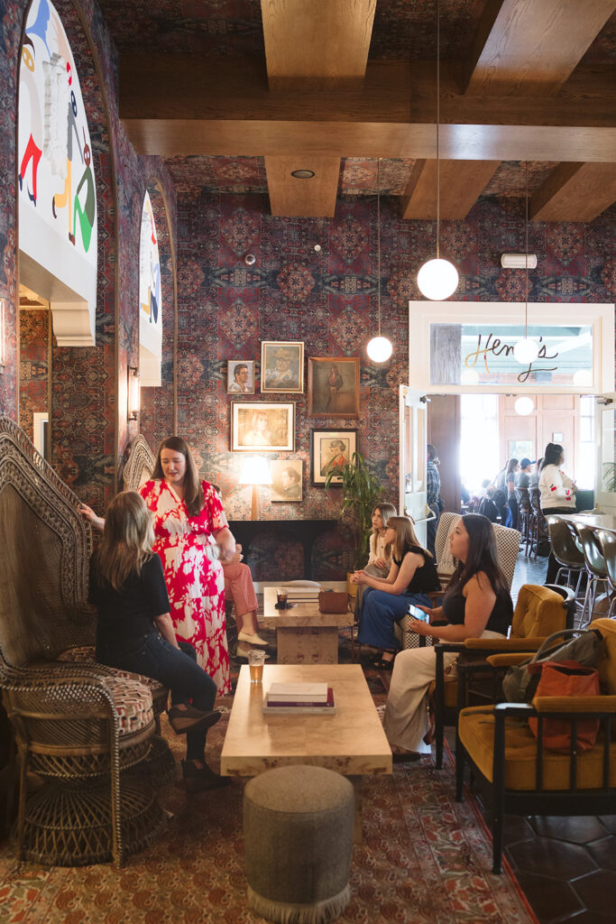 Woman posing for their creative Bay Area brand photoshoot in Berkeley, California at The Graduate Hotel