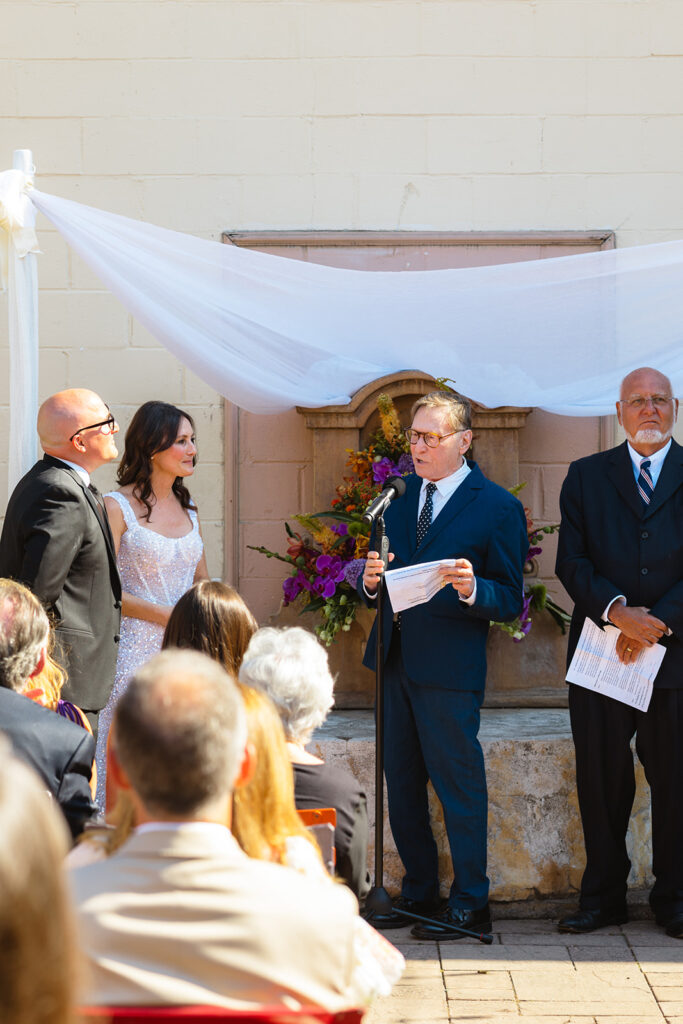 An outdoor Pizzaiolo wedding ceremony in Oakland, California