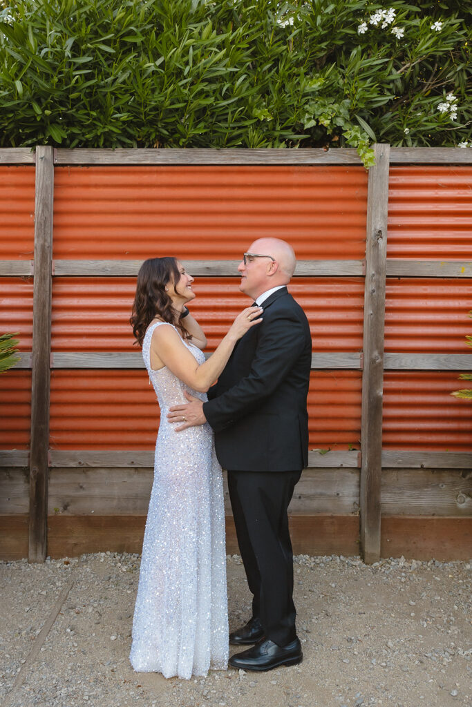 Bride and grooms portraits from their Pizzaiolo wedding in Oakland, California