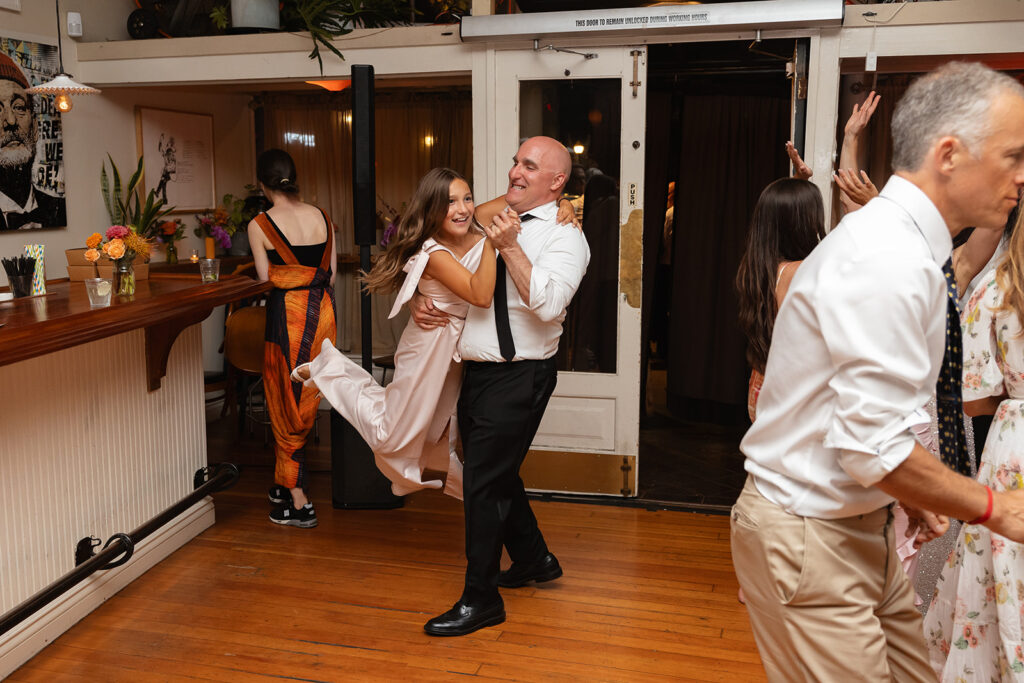 Open dancing during a Oakland California wedding reception