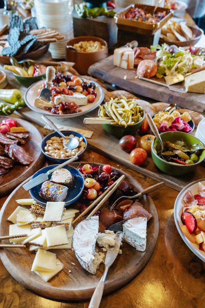 Food from a Berkeley wedding welcome gathering