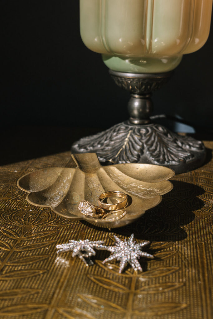 Brides details from her Nevada City wedding. 