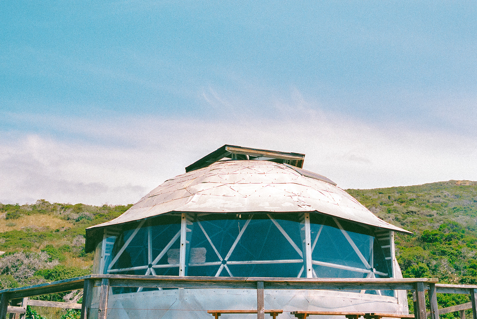 Film photo of the dome at Slide Ranch.