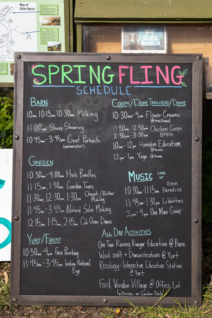 Slice Ranch Spring Fling 2025 schedule.