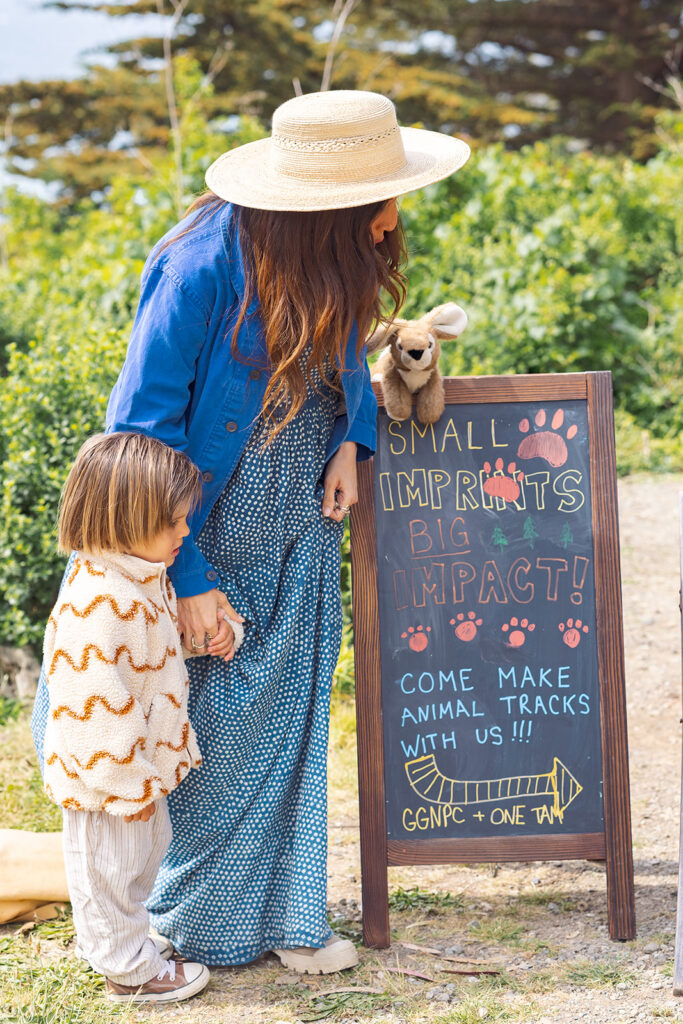 Mother and daughter at Slide Ranch.