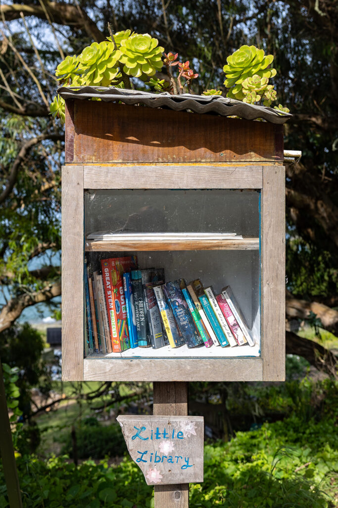 Little Library at Slide Ranch in Muir Beach, CA.