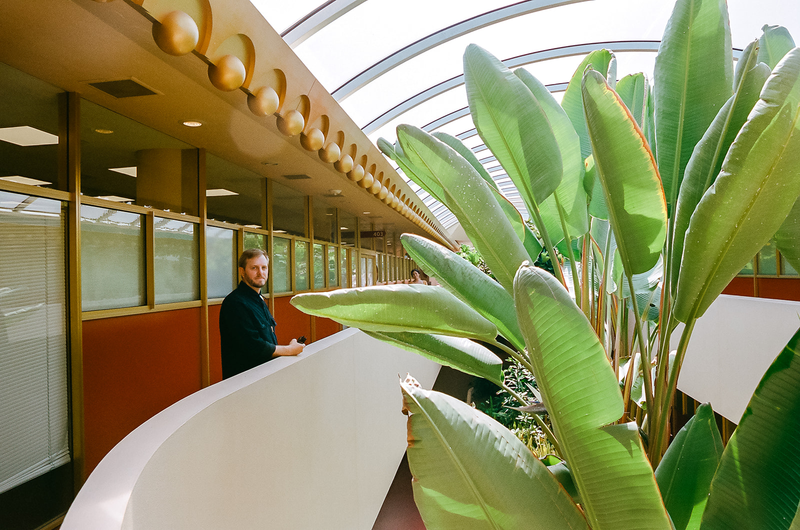 Photo of a couple at Marin County Civic Center in the Bay Area.